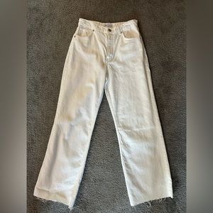 Zara Wide Leg Jeans - White
